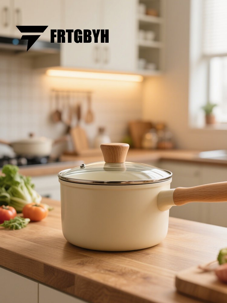 Edelstahl Milchtopf Einhand verdickt Babynahrung Topf Suppentopf Milchtopf