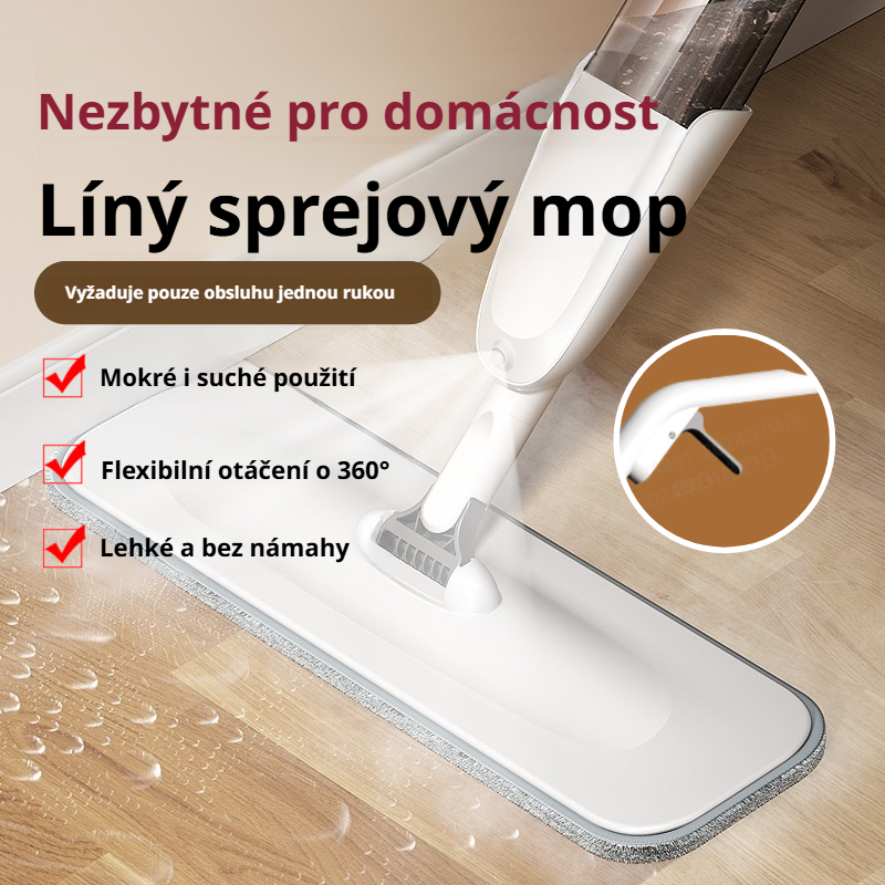 Domácí rozprašovací mop na suché i mokré čištění