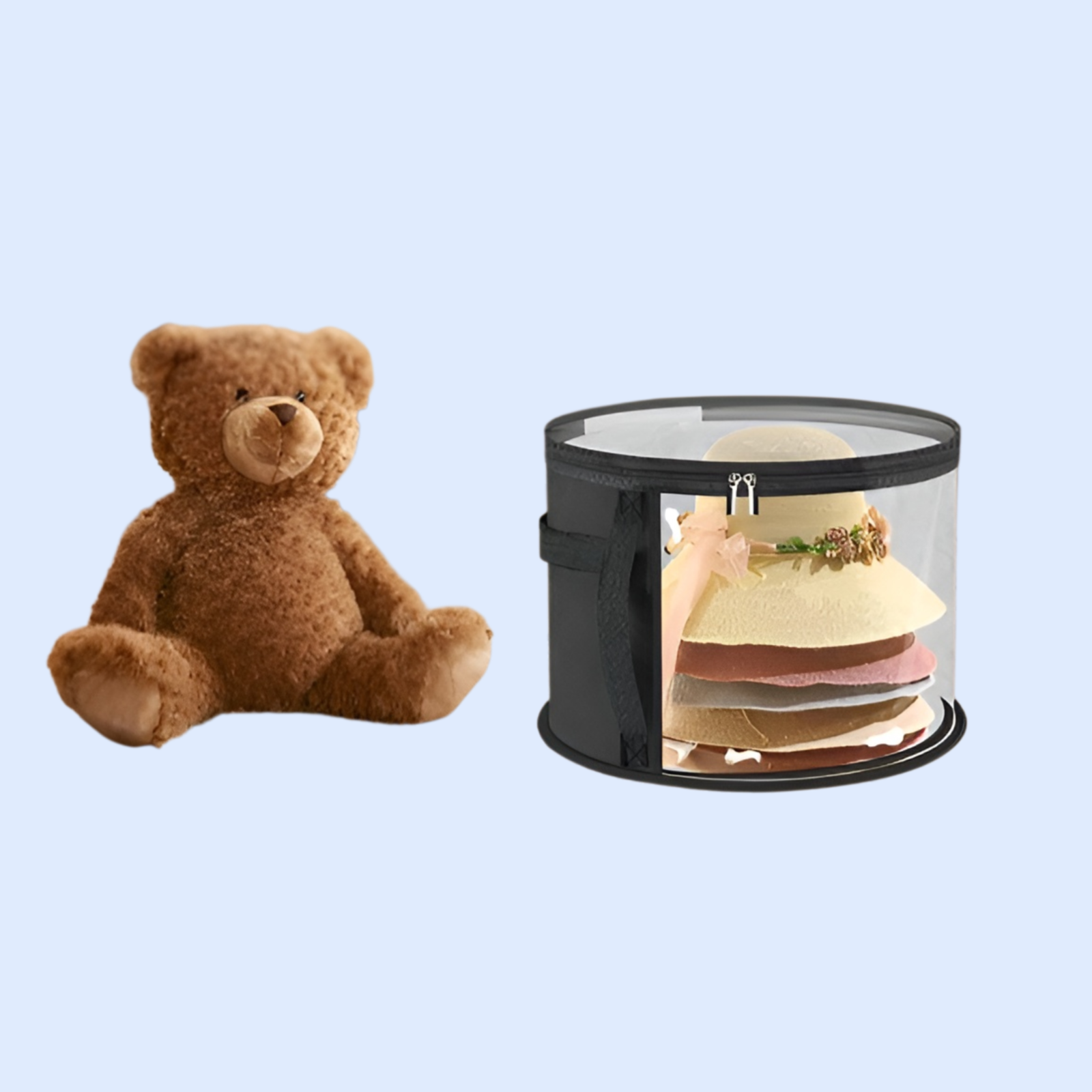 丸型透明収納バケットハット収納バケツ