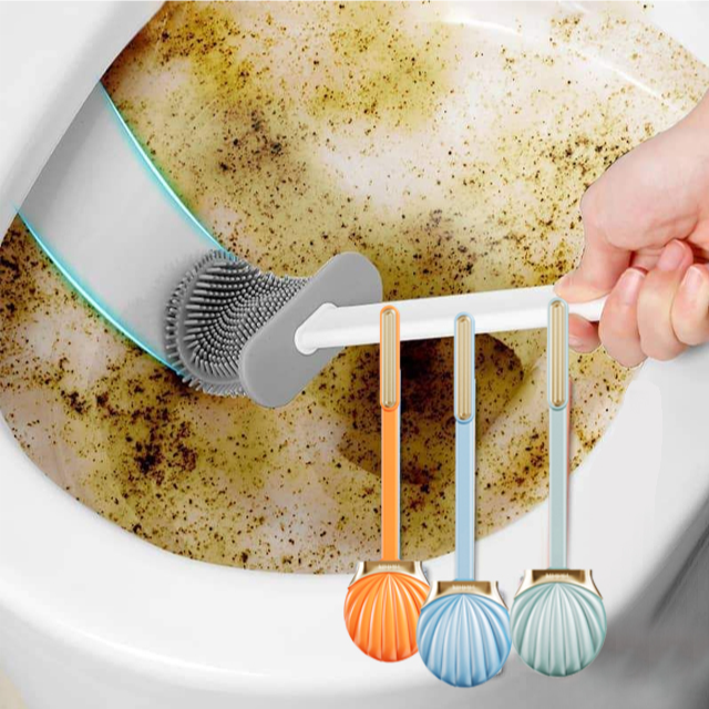 【ホーム必須】MUDUシェルシリカゲルトイレブラシ死角のない清潔