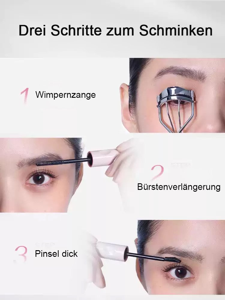 【Augen vergrößern】Wasserfeste doppelseitige Mascara