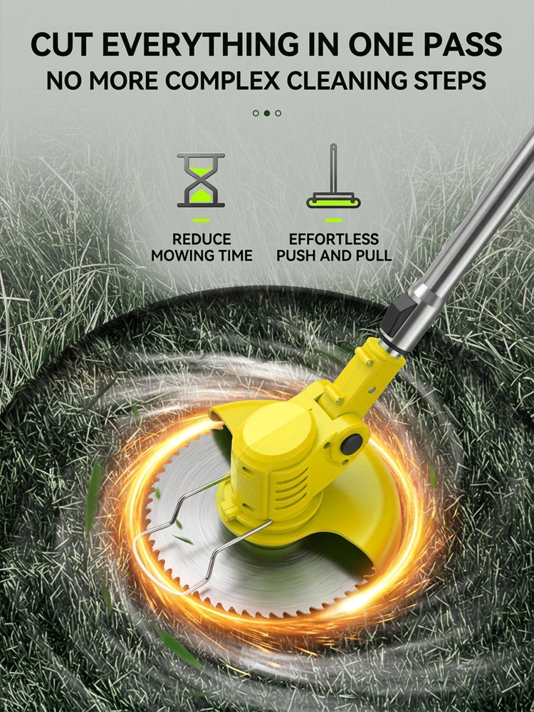 [350,000+ Units Sold Globally] 1800W Lightweight Portable Cordless Lawn Mower