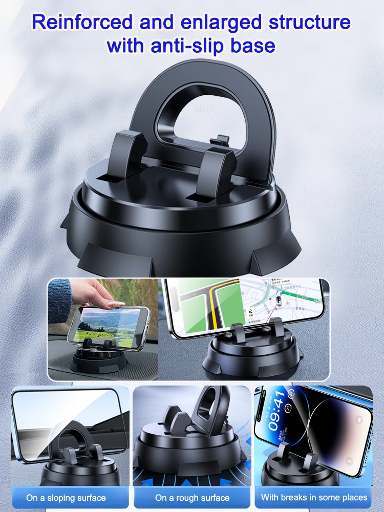 Multifunctional suction cup phone holder