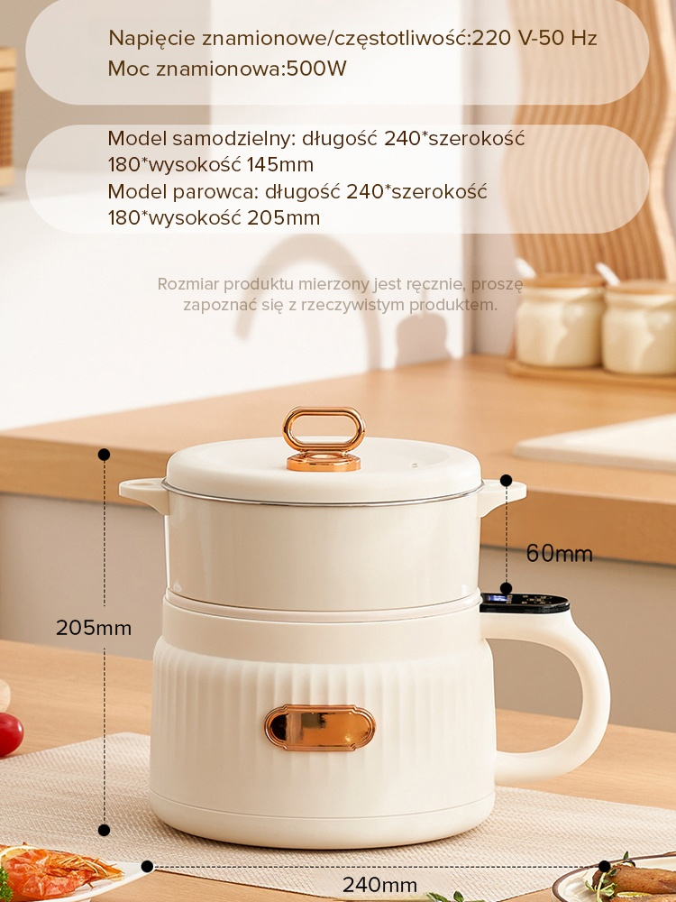 【Wielofunkcyjny garnek elektryczny do gotowania ryżu z funkcją regulacji poziomu cukru】