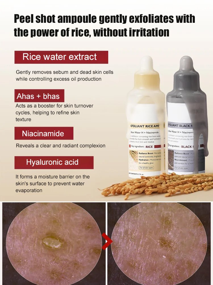 Rice Exfoliating Ampoule Set