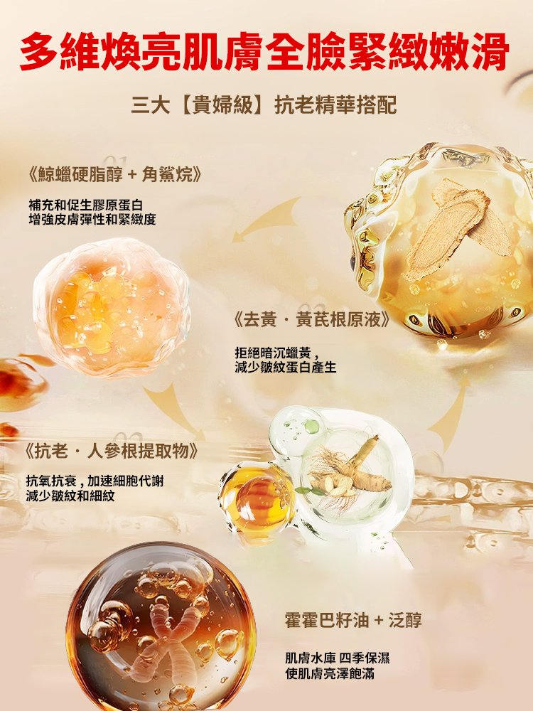 黃耆多肽抗皺緊緻乳霜