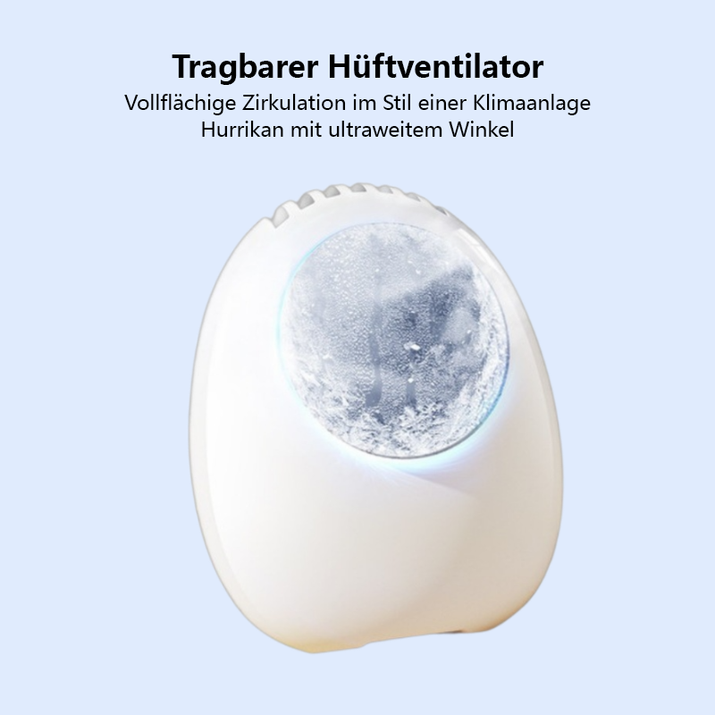 Tragbarer, langlebiger, an der Taille montierter Ventilator mit kalter Umluft
