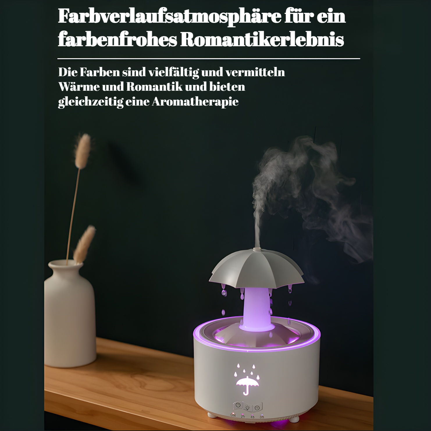 Leiser Betrieb der Aromatherapie Maschine im Schlafzimmer