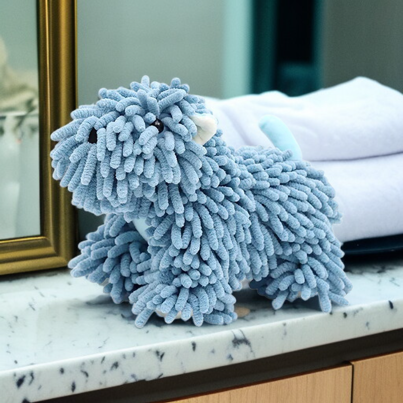 Cute cartoon doll hand towel