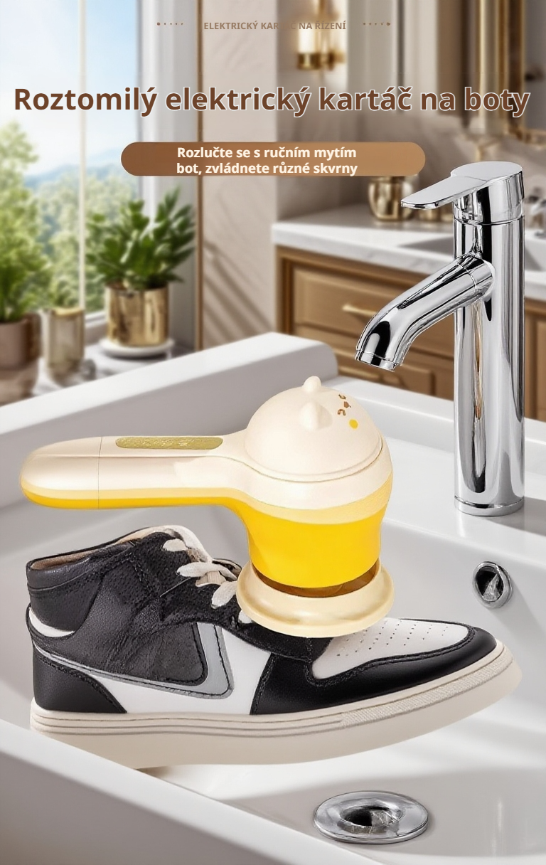 Multifunkční bezdrátový elektrický čistící kartáč v akci