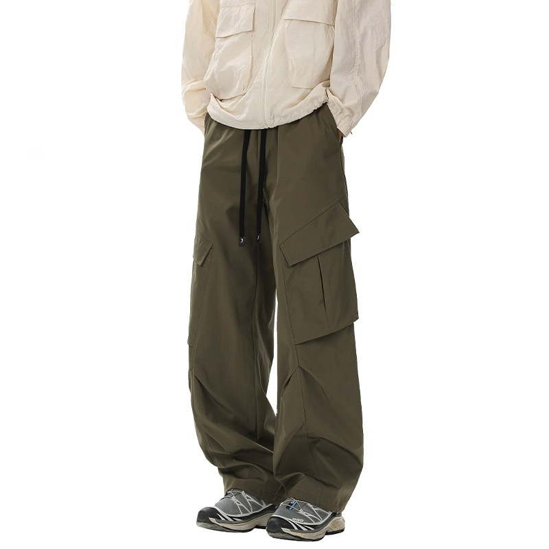 Pantalones de trabajo impermeables pierna recta estilo holgado