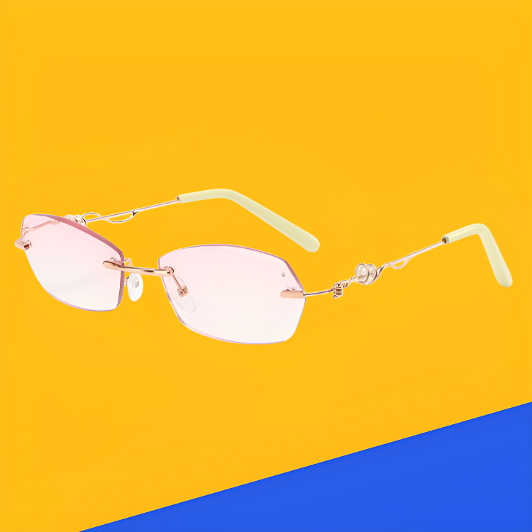 Diamond Cut Edge Rimless Presbyopia