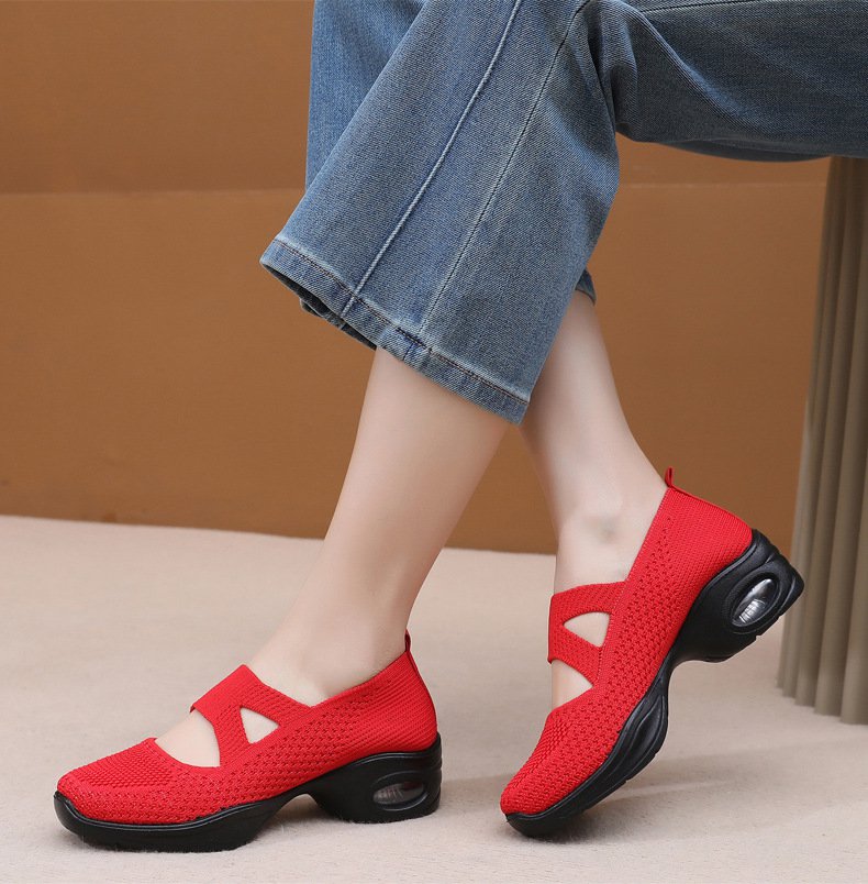 女性用ワークシューズの快適な履き心地