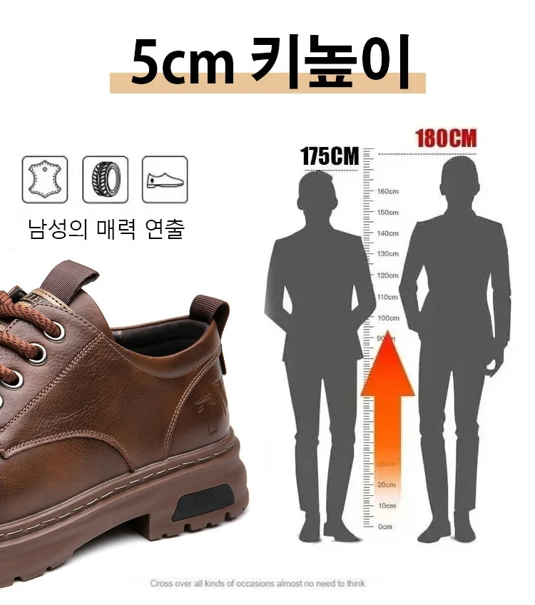 남성 캐주얼 구두 측면 디테일