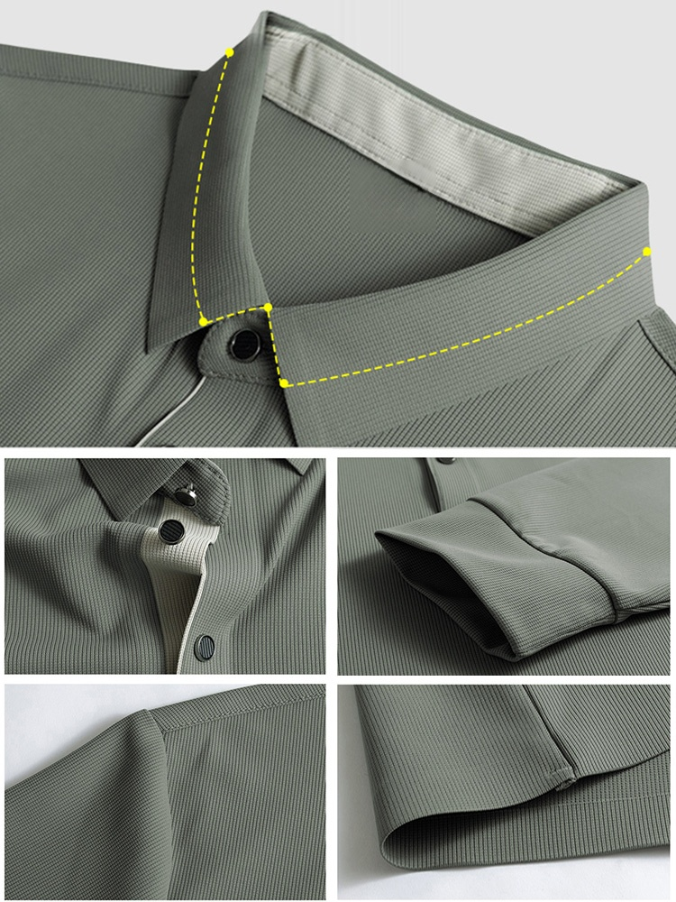 남성용 순색 폴로 셔츠