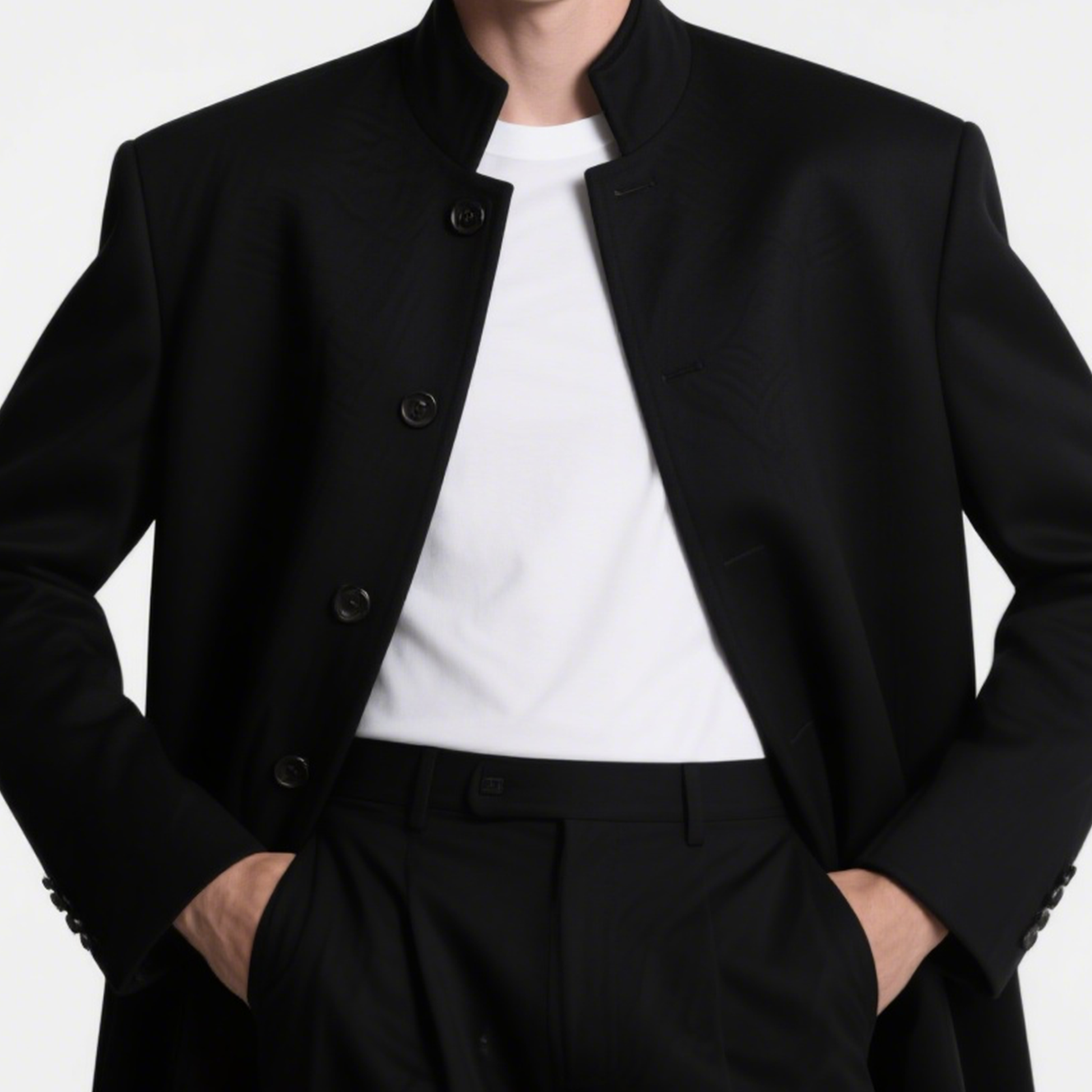 멀티포켓 디자인 작업복 근접 사진