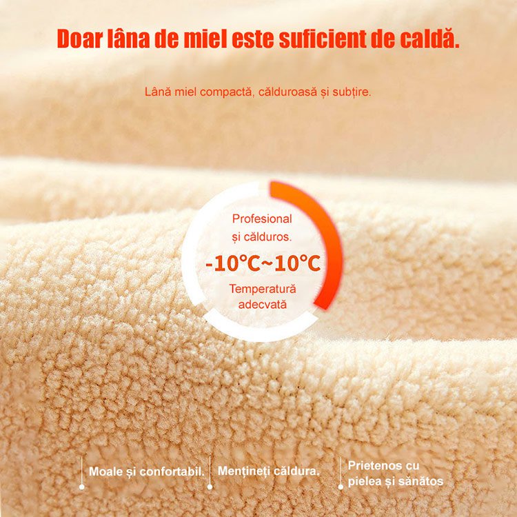 Haină de iarnă la modă pentru femei din lână de mie