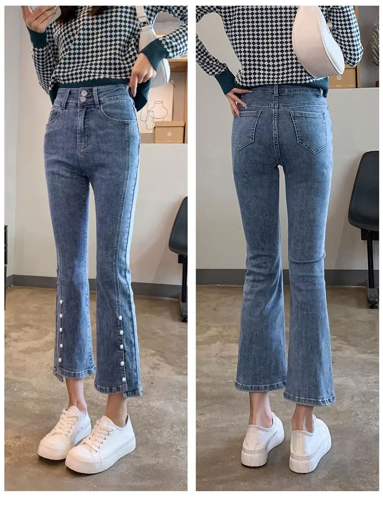 スニーカーやヒールと相性抜群のデニムパンツ