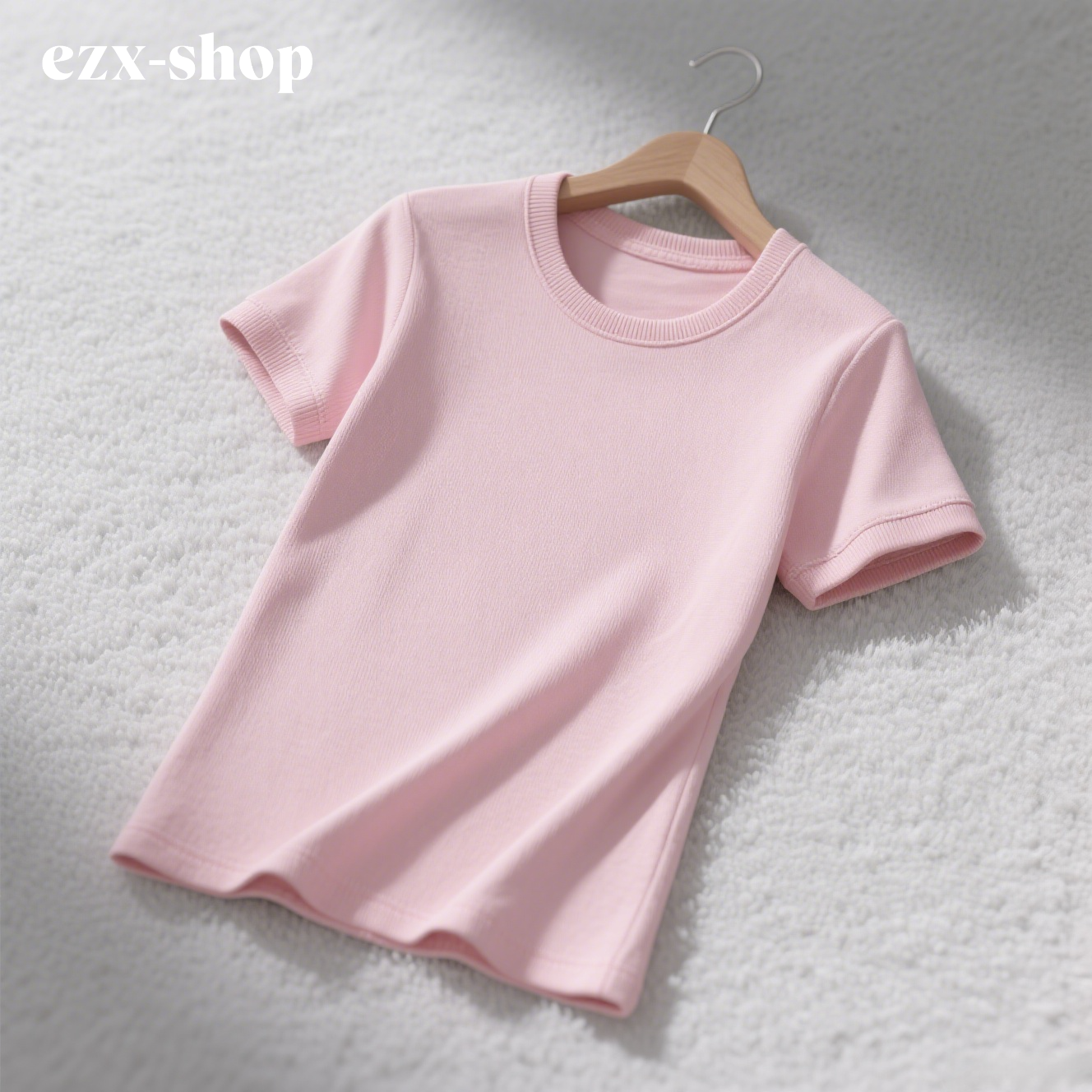 Laza és sokoldalú, egyszerű női kerek nyakú, rövid ujjú ruha