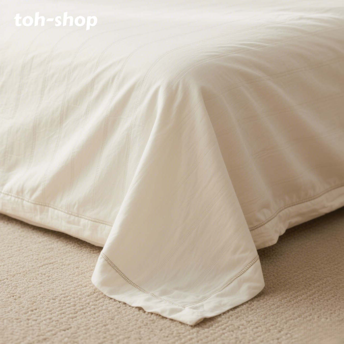 Pamutfonallal festett mosott pamut lepedők