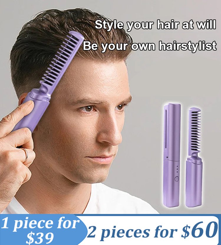 Rechargeable Negative Ion Hair Straightening Comb
