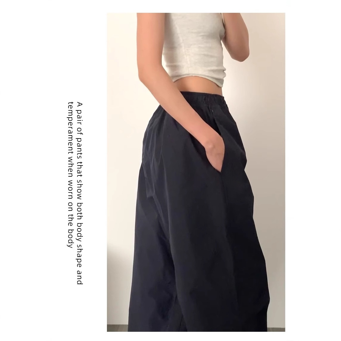 여성 빈티지 카고 팬츠 조거 팬츠 드롭 박시 캐주얼 트레이닝 빈티지 카고 팬츠