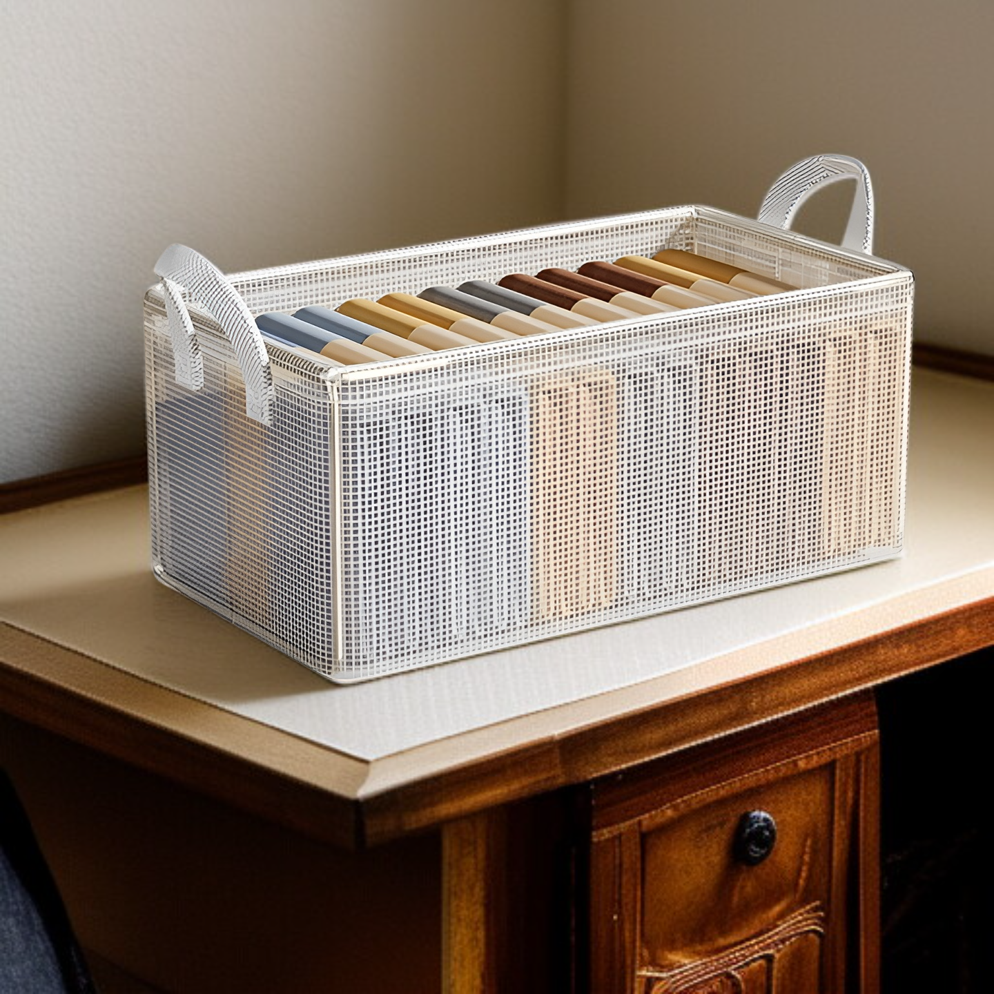 8個パック 衣類収納ボックス 家庭用衣類・パンツ収納ボックス ワードローブ 階層型収納 アーティファクト収納フレーム バスケット