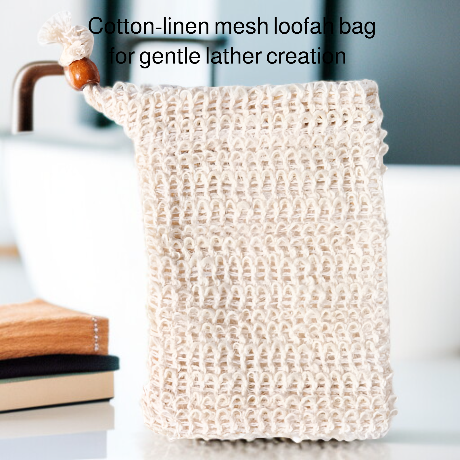 Cotton and linen foaming mesh bag
