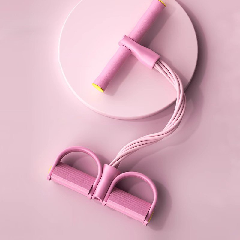 Protahovací zařízení pro břišní svaly s napětím pedálů