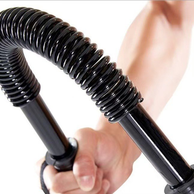 Pružní držení tyč mužská ruka svalová trenéra