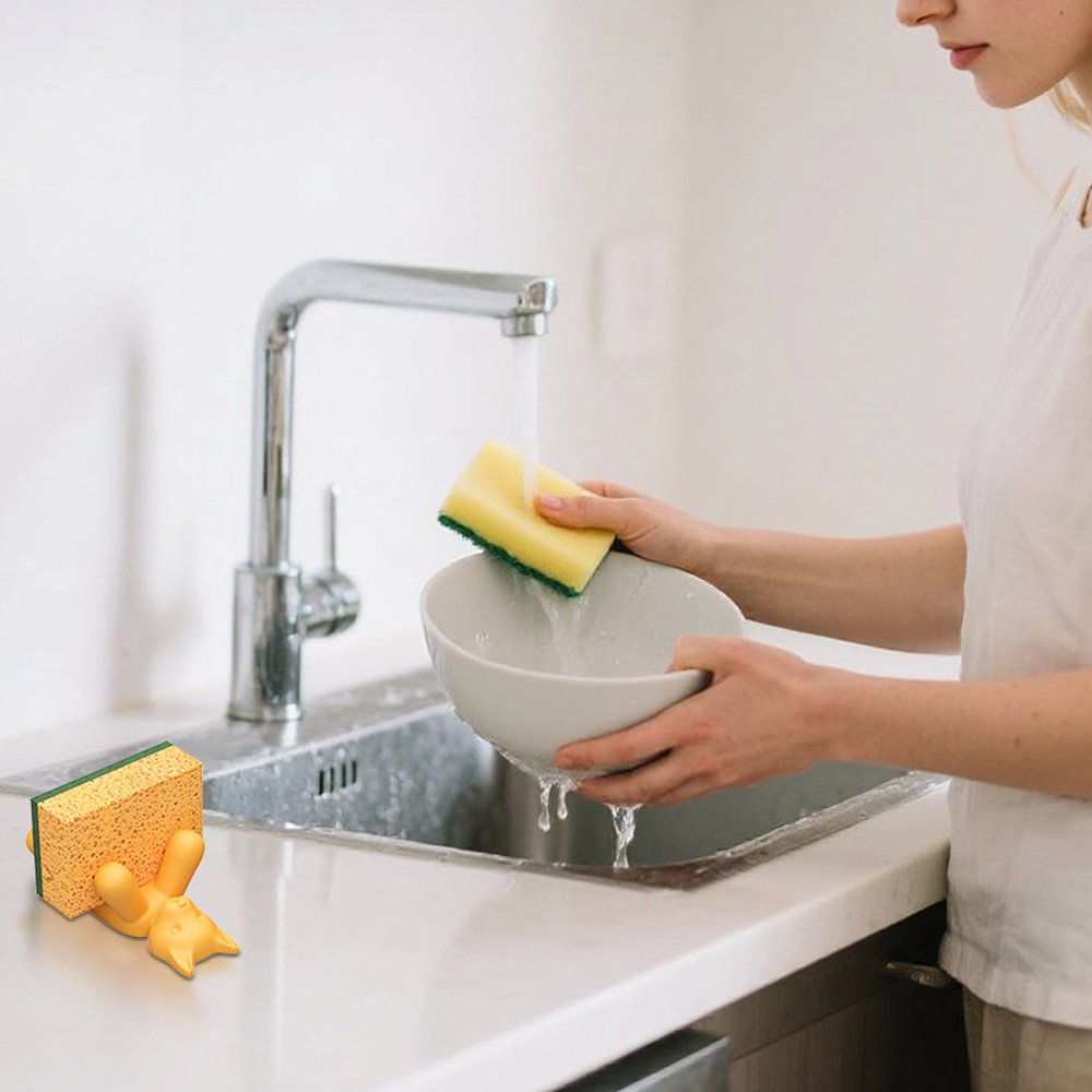 Stojan na houbičky s medvědem a kočkou