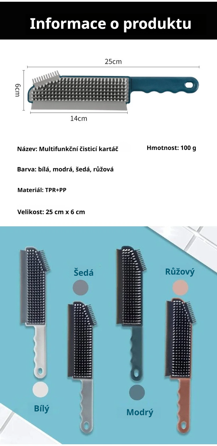 Čisticí kartáč na koupelnové spáry