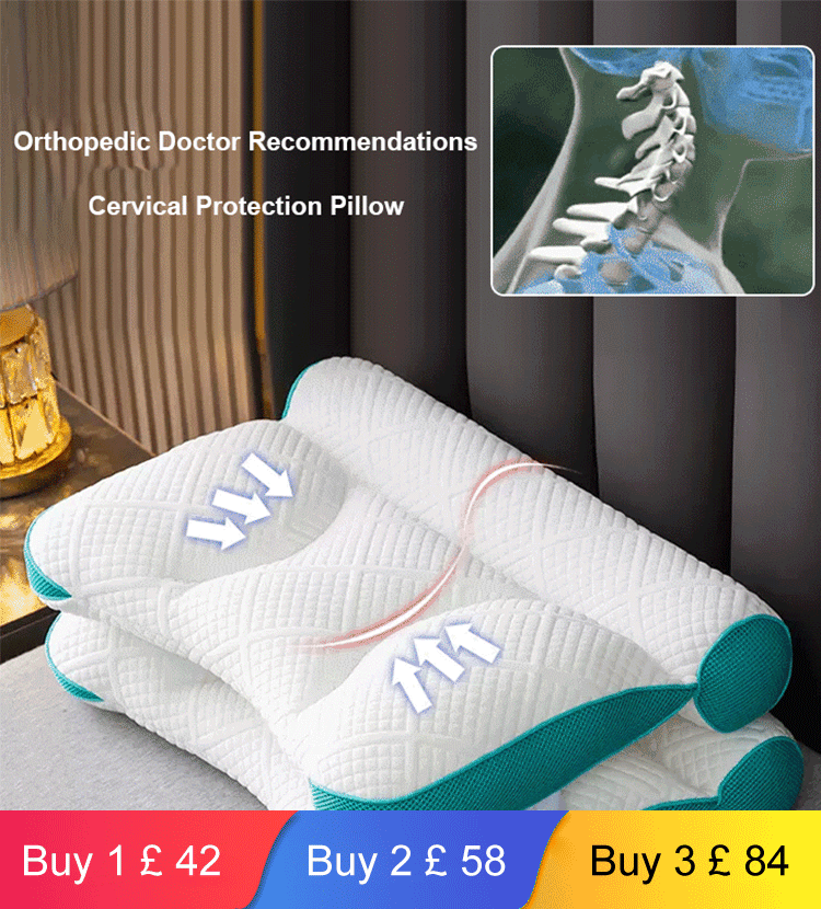 Sleep Enhancing Cervical Support Comfort Goose Down Pillow