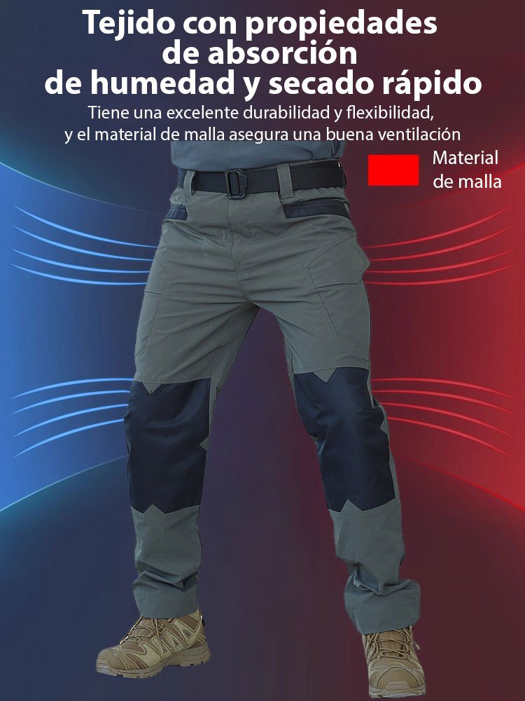 Pantalones tácticos impermeables elásticos para hombre