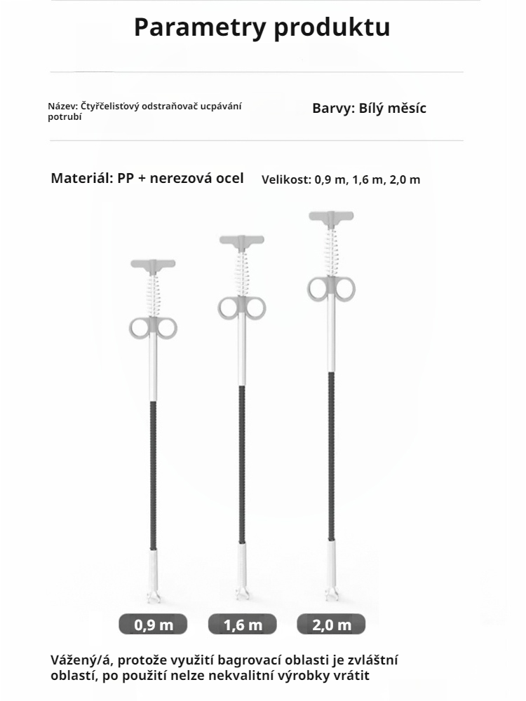 Univerzální čistič odpadů s více velikostmi