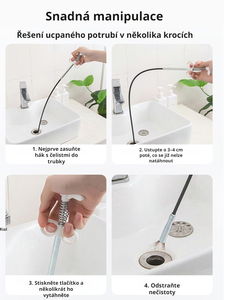 Univerzální čistič odpadů s více velikostmi