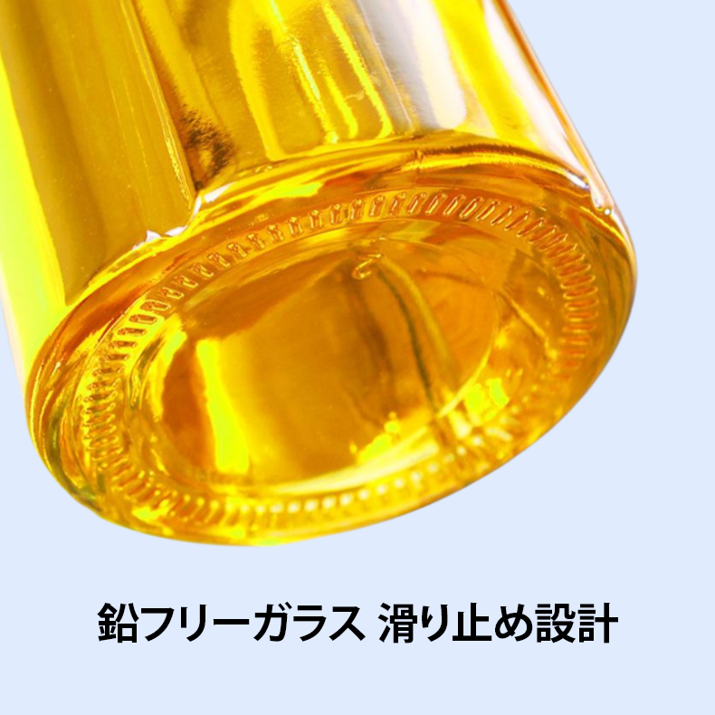 用的で耐久性のあるオイル＆ビネガーボトル 蓋付き 家庭用キッチン収納・清掃用具