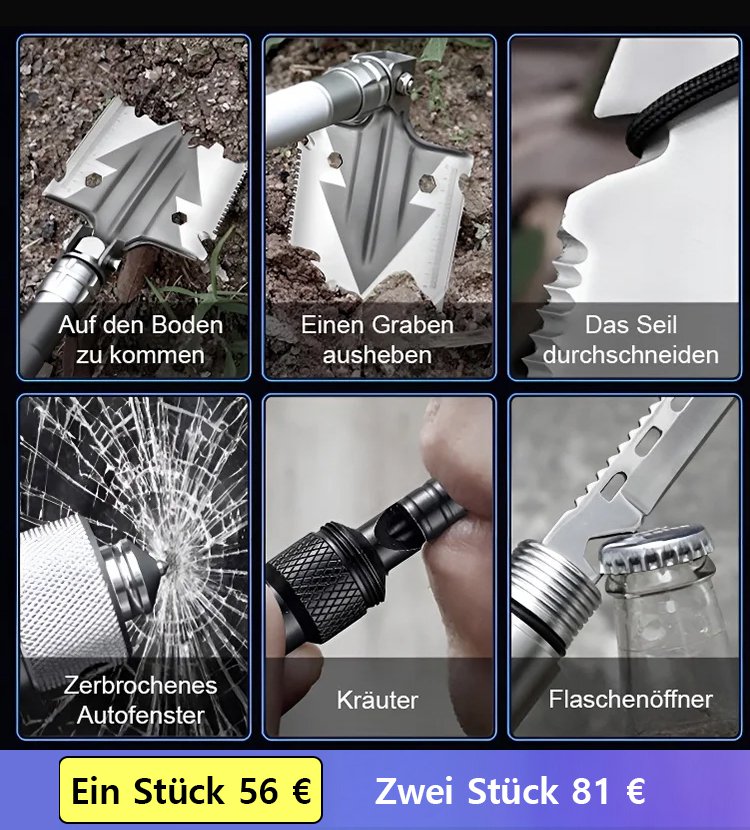 Multifunktionale Klappschaufel Outdoor Survival Gear