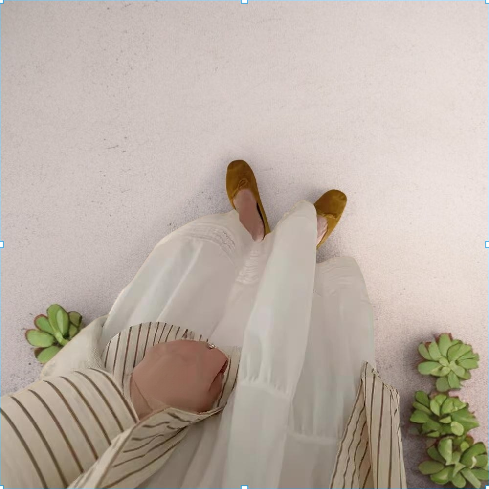 프렌치 홀로우 레이스 스커트