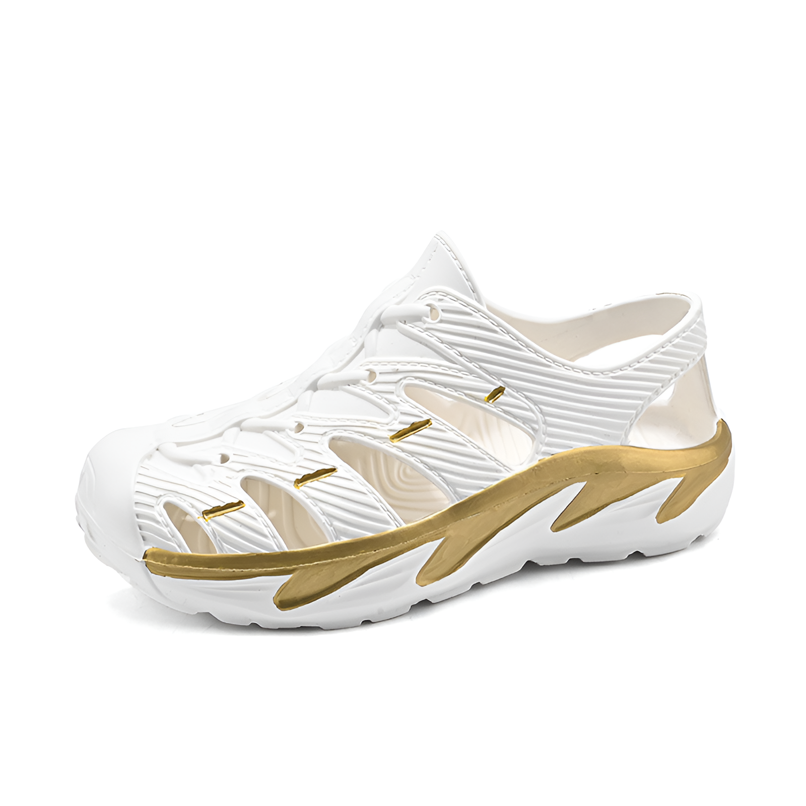 メンズ夏用アウトドアサンダル、流行の包頭スポーツサンダル、ビーチサンダル、ホールシューズ、滑り止め防水サンダル、軽くて歩きやすいシットアンドクリークシューズ