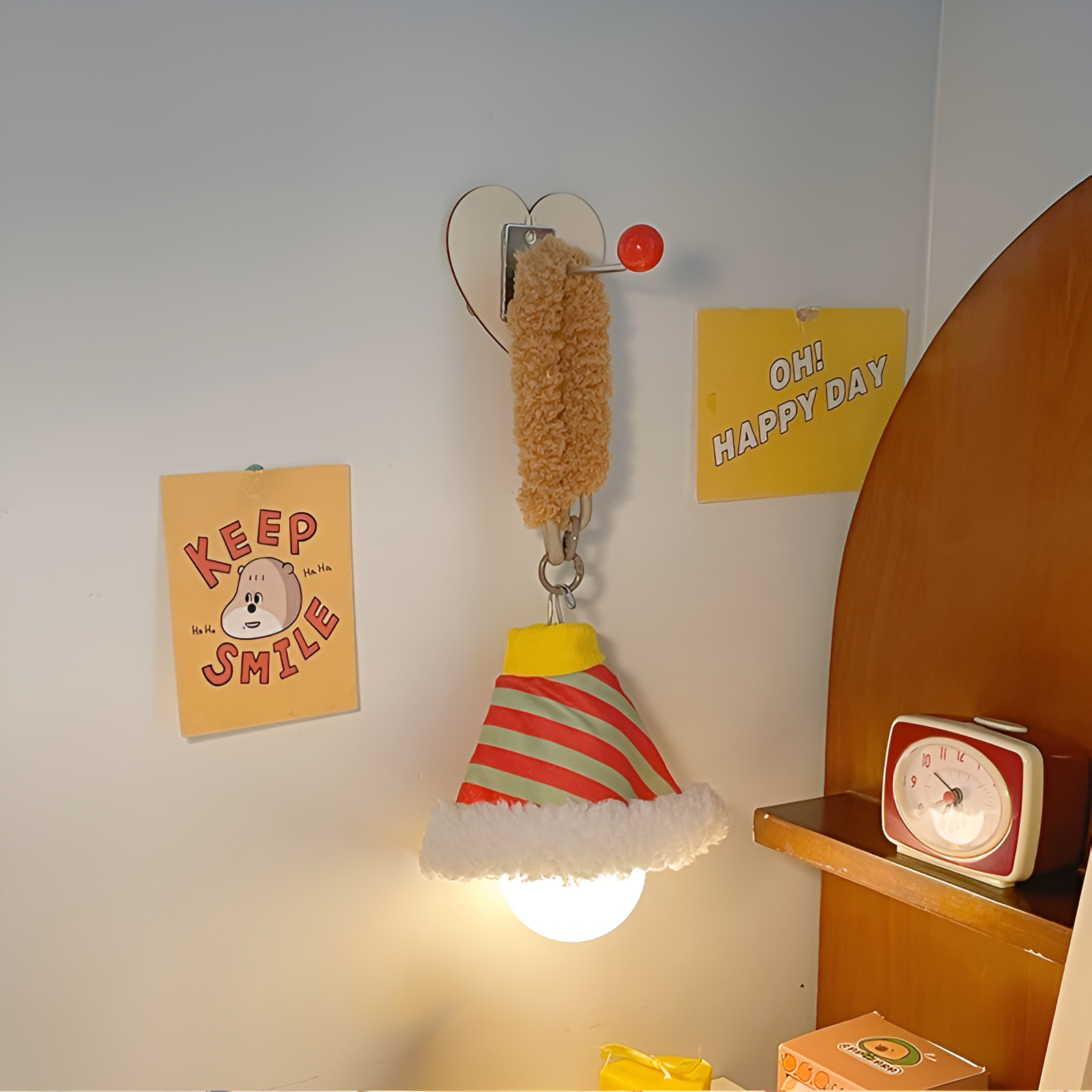 吊り下げ壁ランプナイトライト寝室睡眠ランプ睡眠かわいい部屋の装飾夜の寝室のベッドサイドランプ吊り下げ雰囲気シャンデリア