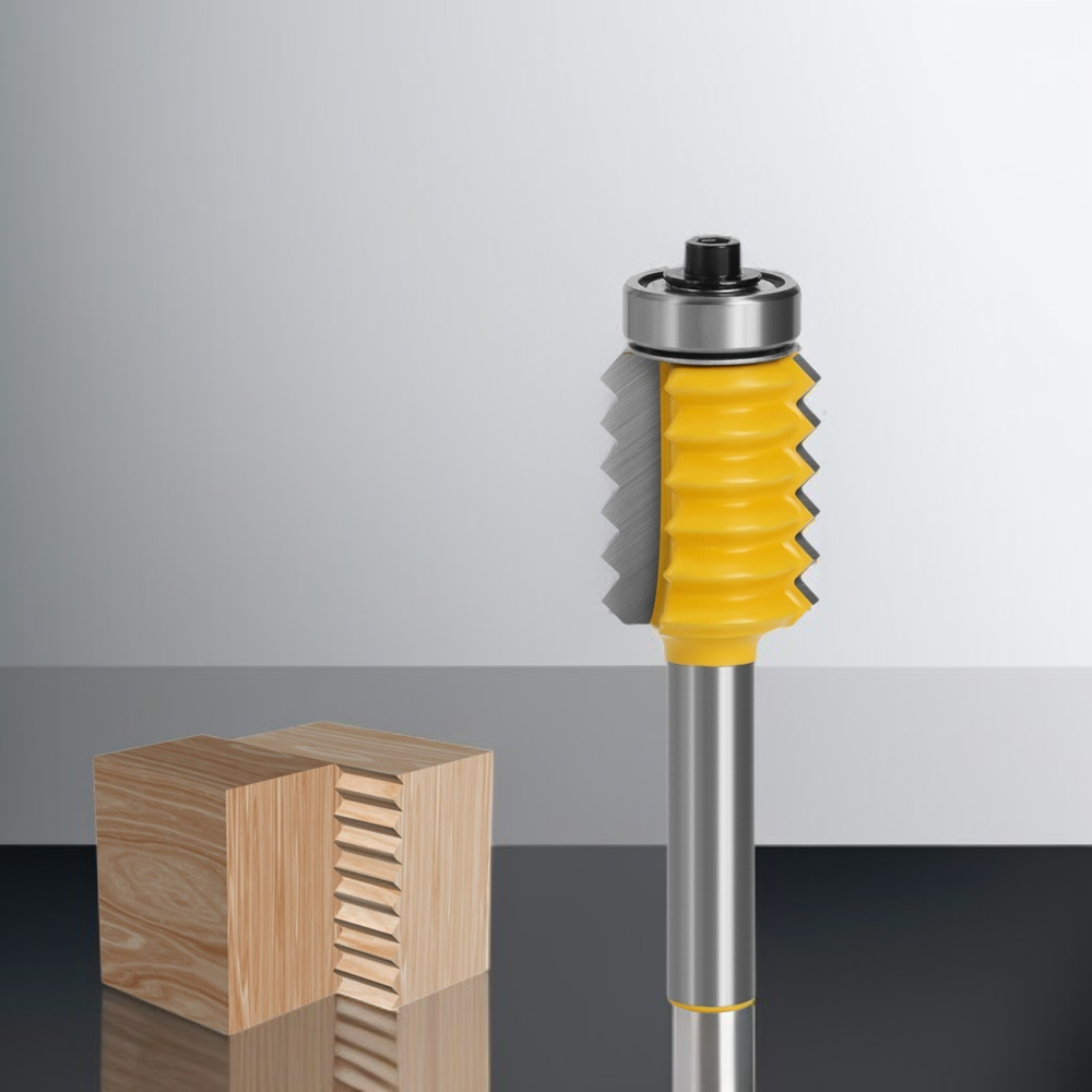 Fraise à ligne pour création de motifs ondulés sur bois