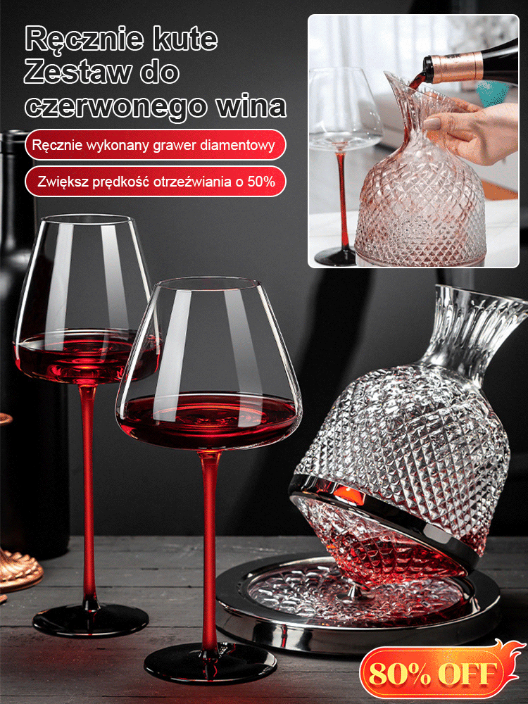 Luksusowy zestaw do wina [100 lat ręcznego kucia]