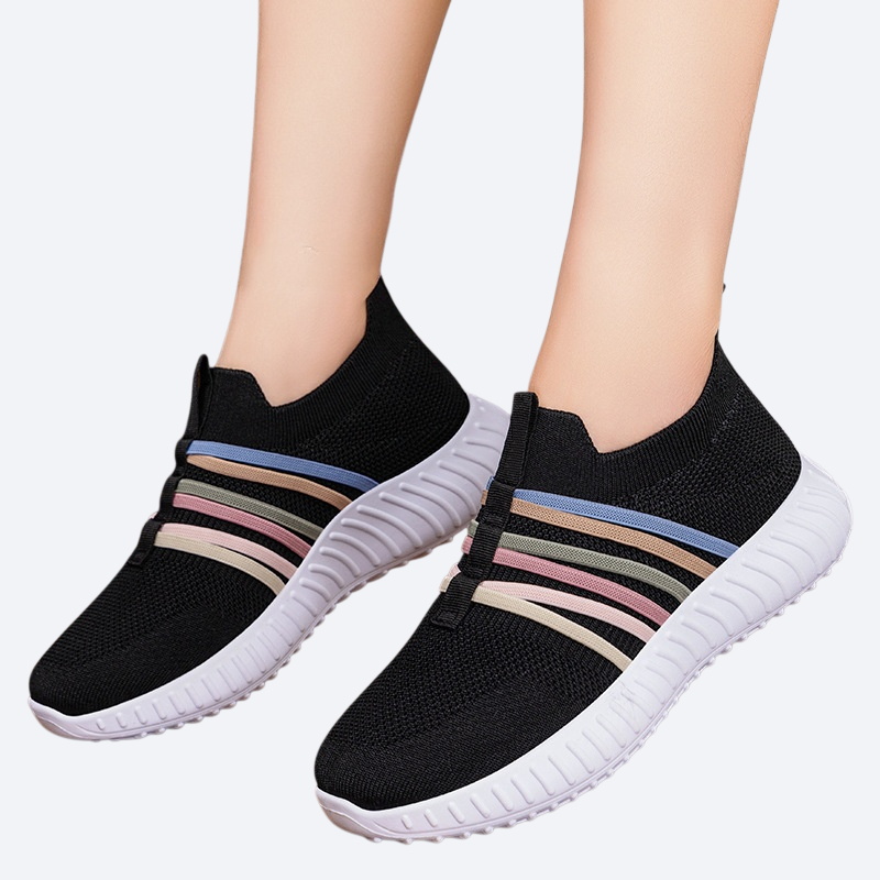 レディース 一脚蹬 通気性 フェルトソール シューズ