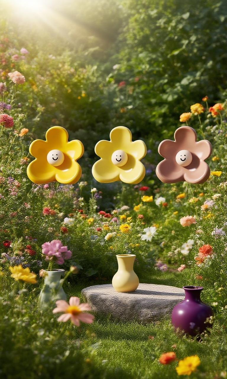 Moderní keramická váza jako ozdoba interiéru