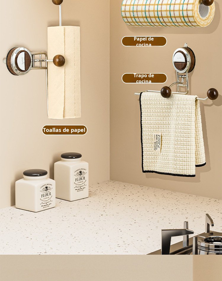 Accesorio multifuncional con ventosa para cocina