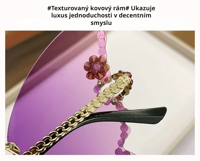 Dámské sluneční brýle s kamínkovou výzdobou