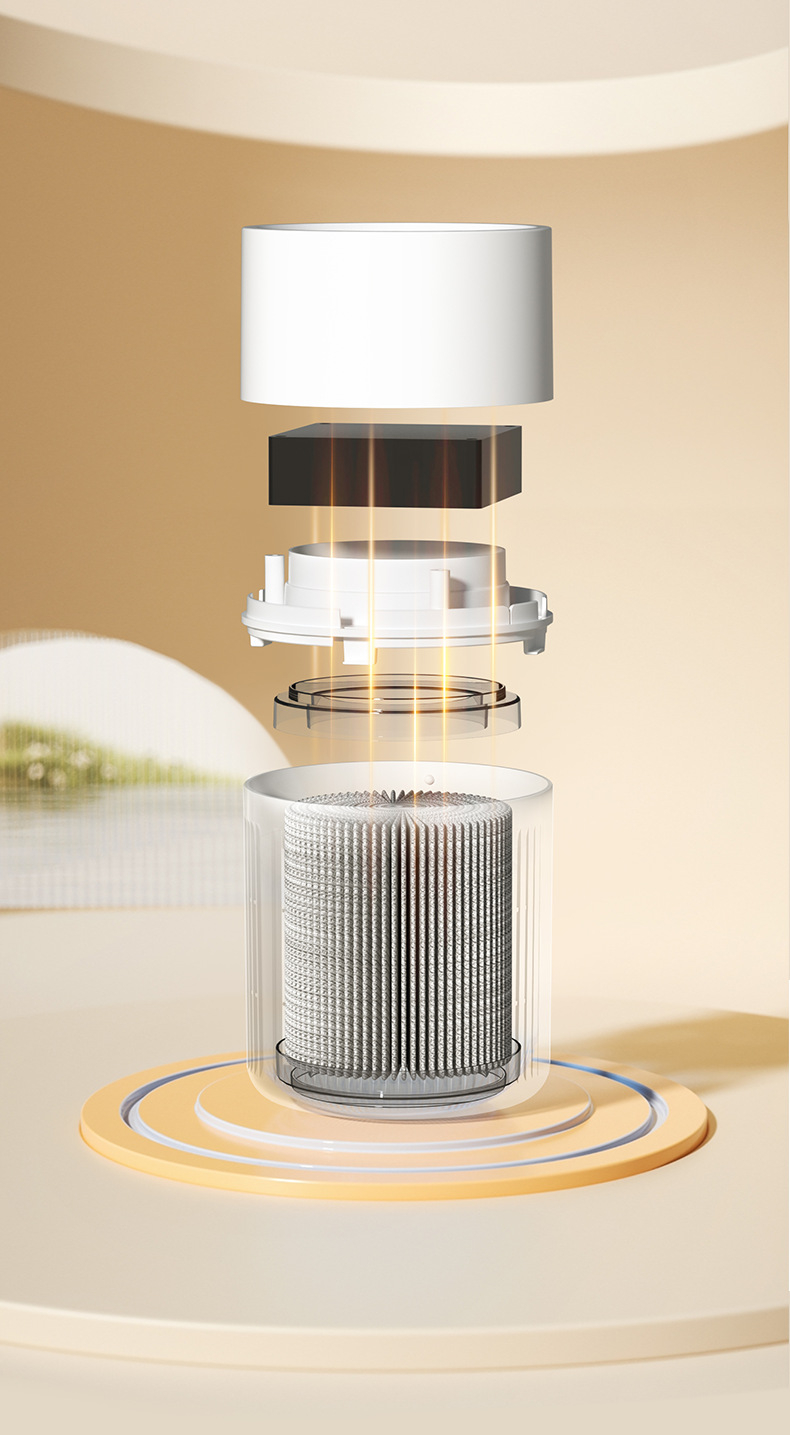 차량 내 설치된 휴대용 공기청정기