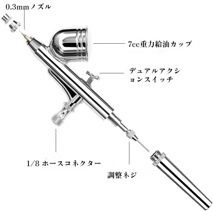 ネイルアートエアブラシデザイン