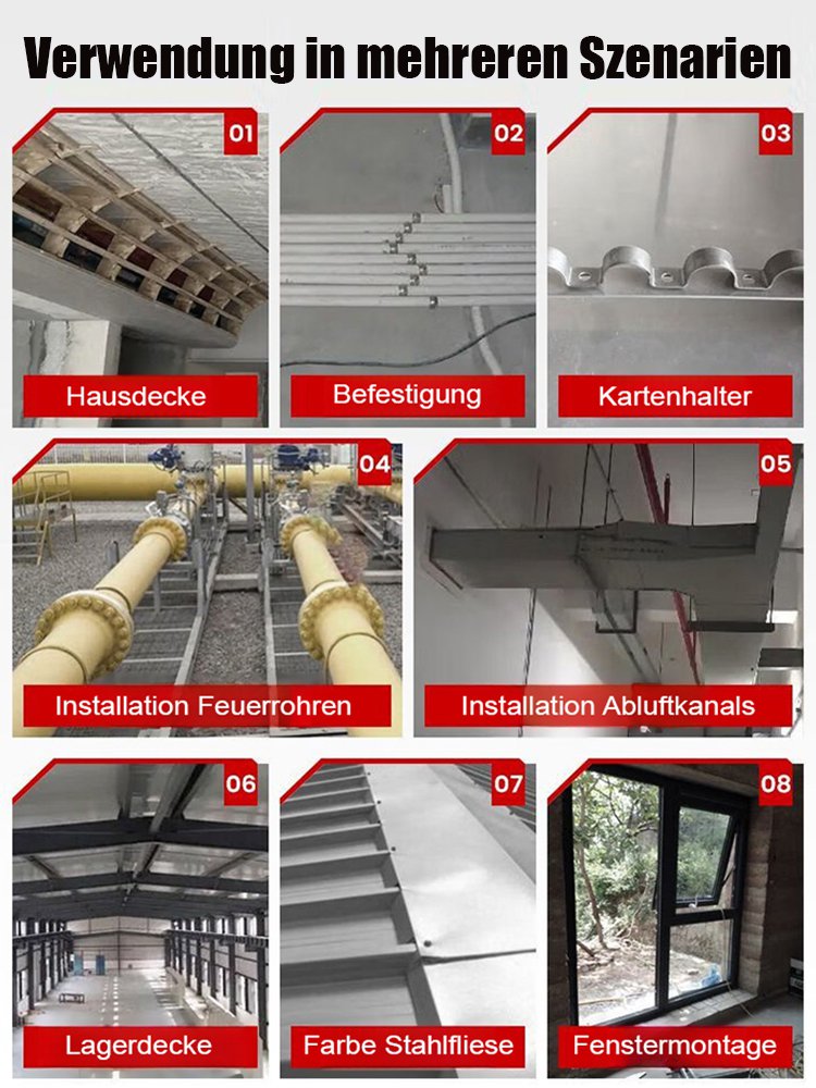 【Deckenwunder】Integrierte Schalldämpfung Nagelpistole